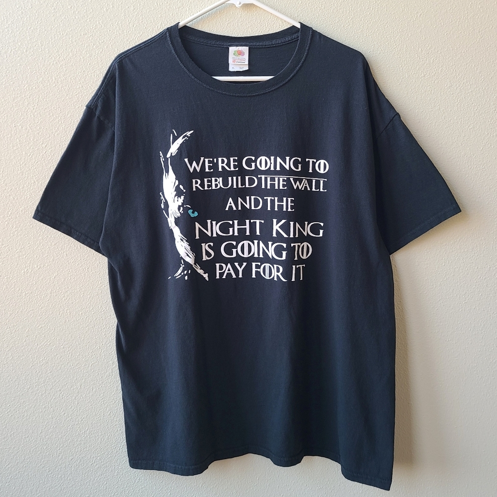 Vtg Game Of Thrones Tee Shirt Night King Is Going To Pay Graphic T Adult XL
